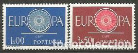 Selos: Portugal - Correo 1960 Yvert 879/80 * Mh Europa