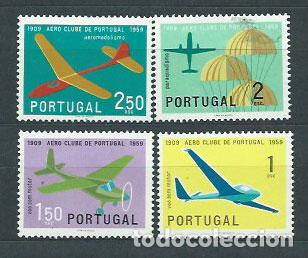 Selos: Portugal - Correo 1960 Yvert 864/7 ** Mnh Aviones
