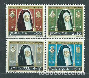 Selos: Portugal - Correo 1958 Yvert 853/6 ** Mnh Santa Do&ntilde;a Leonor