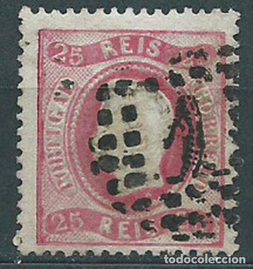 Selos: Portugal - Correo 1867-70 Yvert 29 usado Luis I
