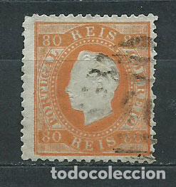 Selos: Portugal - Correo 1867-70 Yvert 31 usado Luis I