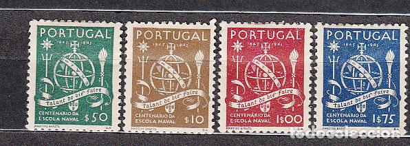 Selos: Portugal - Correo 1945 Yvert 671/4 * Mh Escuela Naval