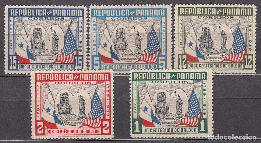 Briefmarken: Panama Correo 1938 Yvert 206/10 * mh