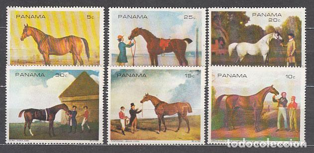 Briefmarken: Panama - Correo 1968 Yvert 496/501 ** Pinturas de caballos