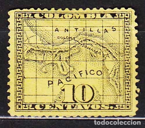Stamps: Estado de Colombia Correo Yvert 8 usado