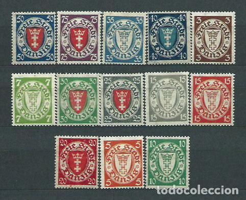 Stamps: Dantzig - Correo Yvert 176A/85 * Mh