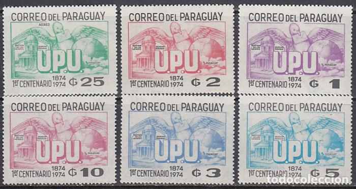 Stamps: Paraguay - Correo 1975 Yvert 1396/1400+A,691/92 ** Mnh Centenario UPU