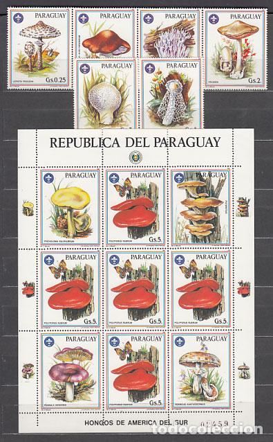Stamps: Paraguay - Correo 1986 Yvert 2207/12+2213a ** Mnh Setas