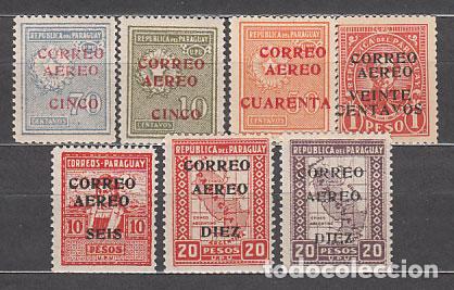 Stamps: Paraguay - Aereo Yvert 29/35 * Mh