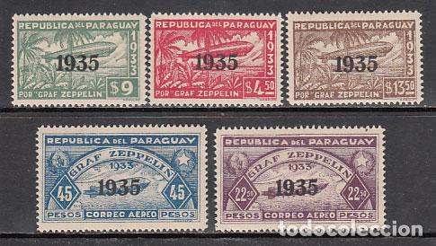 Stamps: Paraguay - Aereo Yvert 76/80 * Mh