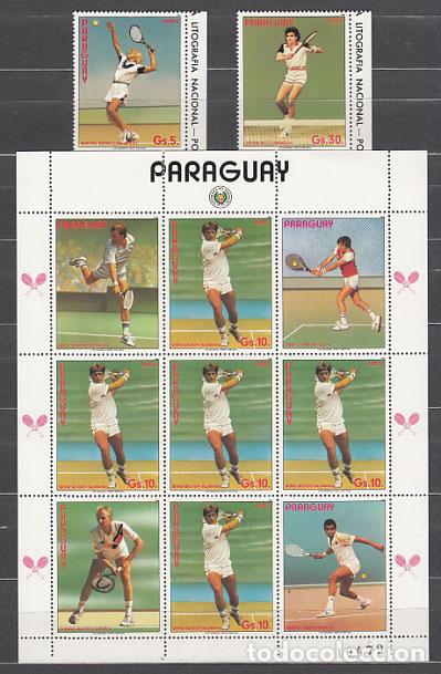 Stamps: Paraguay - Aereo Yvert 1013/5 ** Mnh Deportes. Tenis