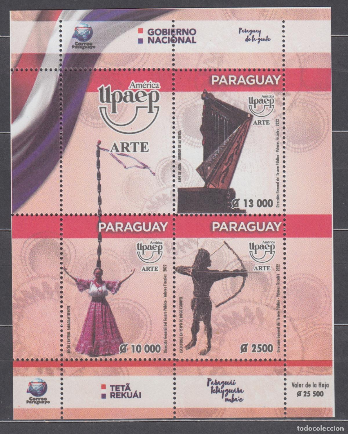 Stamps: Paraguay Hojas Yvert 499 ** Mnh Upaep - Arte
