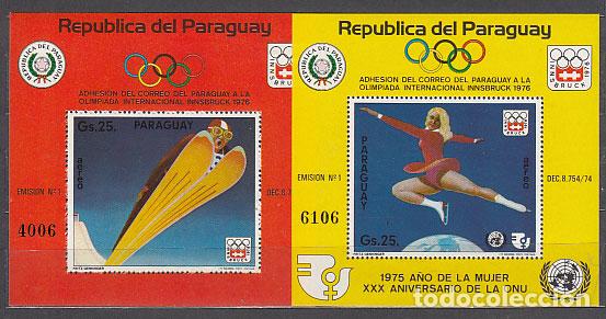 Sellos: Paraguay - Hojas n&ordm; Michel 252/3 ** Mnh Deportes