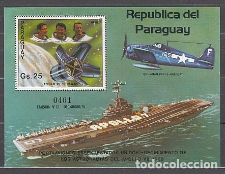 Sellos: Paraguay - Hojas n&ordm; Michel 390 ** Mnh Barco Avi&oacute;n