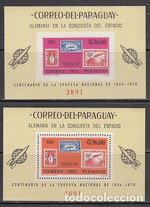 Sellos: Paraguay - Hojas n&ordm; Michel 83/4 ** Mnh