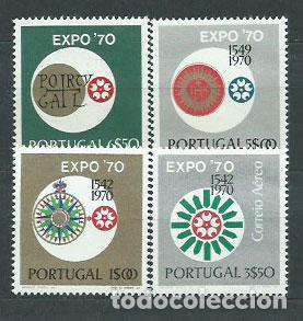 Sellos: Portugal - Correo 1970 Yvert 1086/8+A.11 ** Mnh