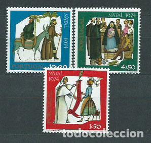 Sellos: Portugal - Correo 1974 Yvert 1243/5 ** Mnh Navidad