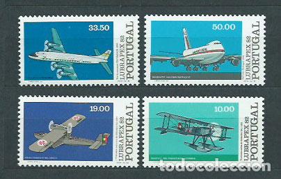 Stamps: Portugal - Correo 1982 Yvert 1556/9 ** Mnh Aviones