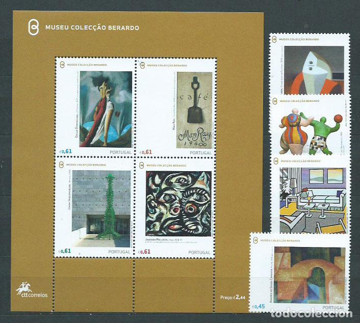 Sellos: Portugal - Correo 2007 Yvert 3183/6+H.261 ** Mnh Pinturas