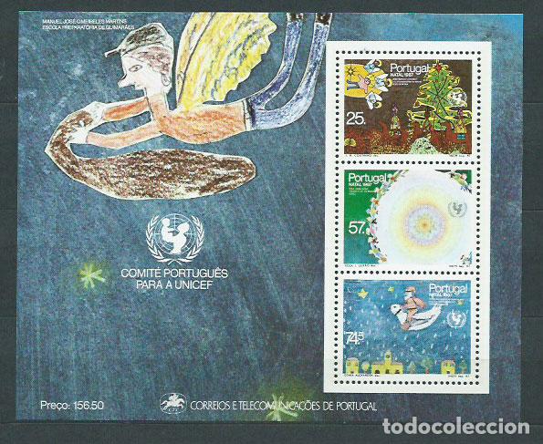 Briefmarken: Portugal - Hojas 1987 Yvert 57 ** Mnh Navidad