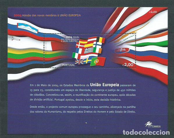 Briefmarken: Portugal - Hojas 2004 Yvert 202 ** Mnh Banderas