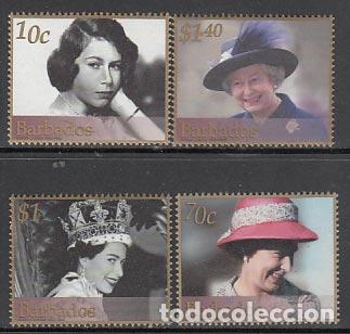 Briefmarken: Barbados - Correo 2002 Yvert 1064/7 ** Mnh Isabel II