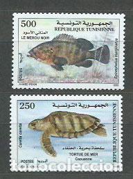 Briefmarken: Tunez - Correo Yvert 1370/1 ** Mnh Fauna marina