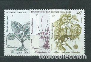 Briefmarken: Polinesia - Correo Yvert 285/7 ** Mnh Flores