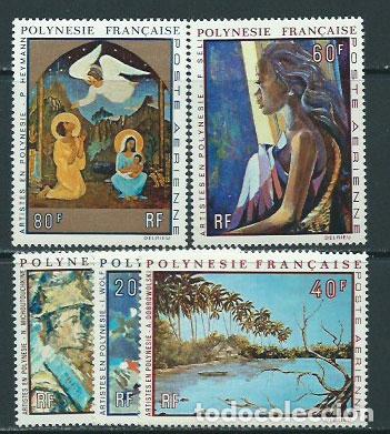 Briefmarken: Polinesia - Aereo Yvert 55/9 ** Mnh Pinturas