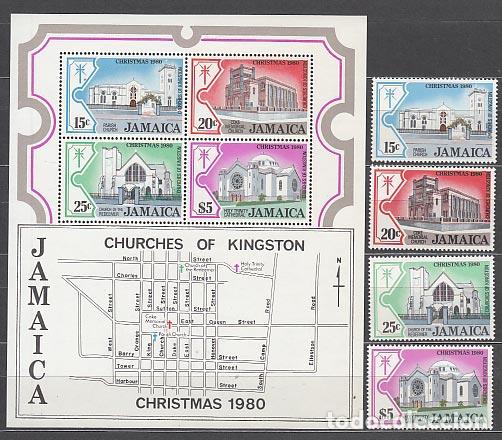 Briefmarken: Jamaica - Correo Yvert 500/3 + H 15 ** Mnh Navidad
