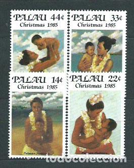 Selos: Palau - Correo 1985 Yvert 79/82 ** Mnh Navidad