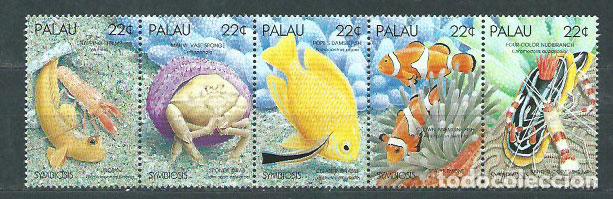 Briefmarken: Palau - Correo 1987 Yvert 197/201 ** Mnh Fauna . Peces