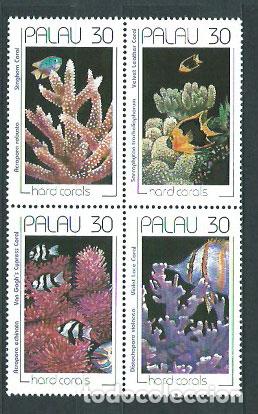 Briefmarken: Palau - Correo 1990 Yvert 365/368 ** Mnh Fauna Marina. Corales