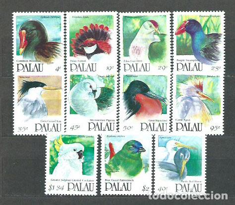 Briefmarken: Palau - Correo 1991 Yvert 385/95 ** Mnh Fauna. Aves
