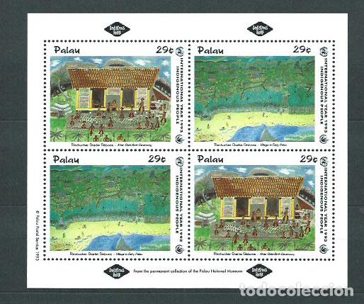 Briefmarken: Palau - Correo 1993 Yvert 587/8 en hojita 2 series ** Mnh