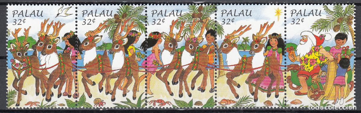 Briefmarken: Palau Correo 1998 Yvert 1176/80 ** Mnh Navidadq