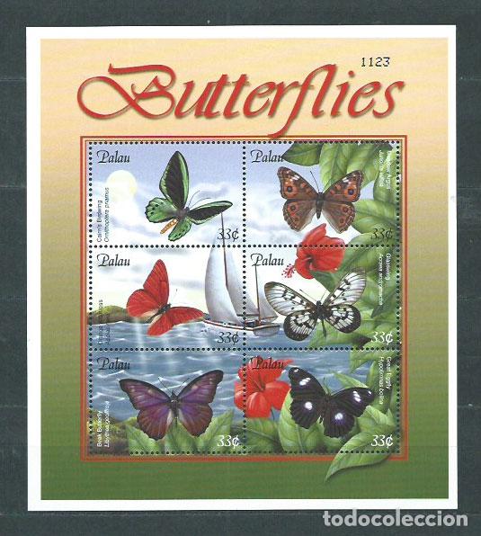 Briefmarken: Palau - Correo 2000 Yvert 1624/9 ** Mnh Fauna. Mariposas