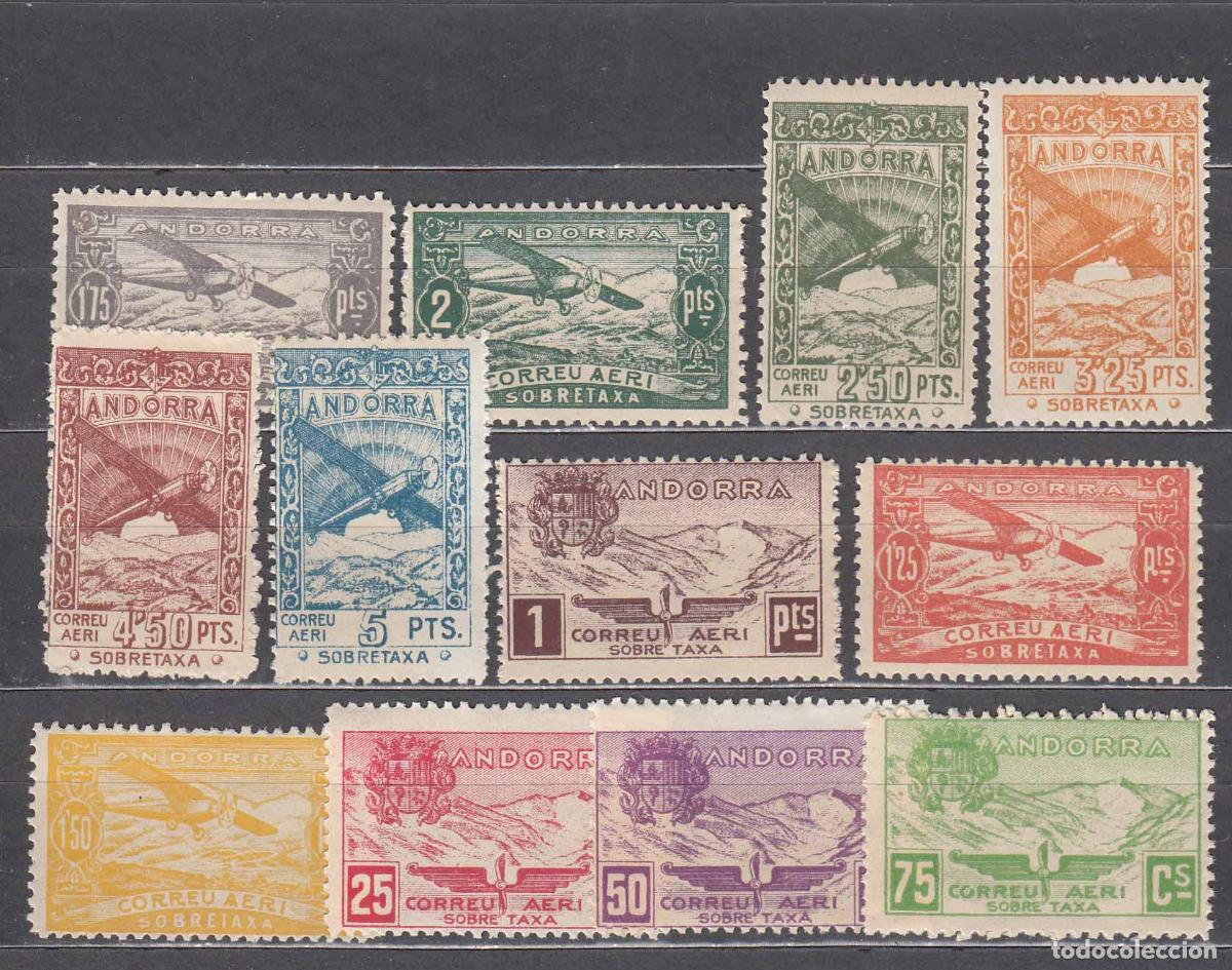 Francobolli: Andorra Espa&ntilde;ola Correo 1932 Edifil NE 13/24 ** Mnh Paisajes