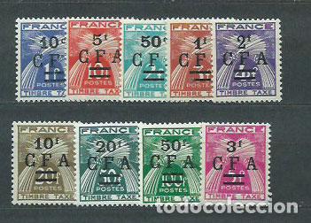 Briefmarken: Reunion - Tasa Yvert 36/44 ** Mnh