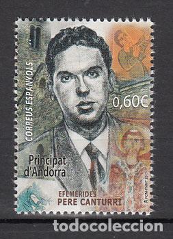 Francobolli: Andorra Espa&ntilde;ola Correo 2017 Edifil 455 ** Mnh Pere Canturri