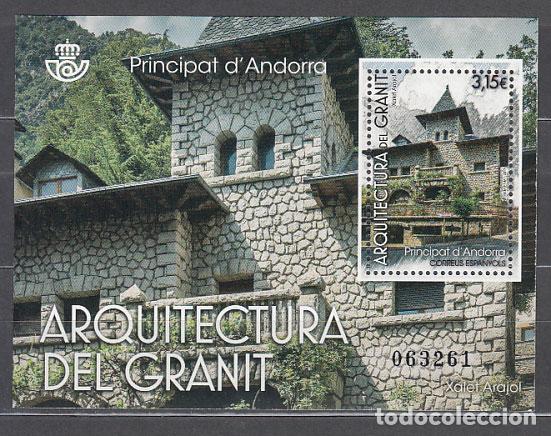Francobolli: Andorra Espa&ntilde;ola Correo 2017 Edifil 461 ** Mnh Hoja Arquitectura