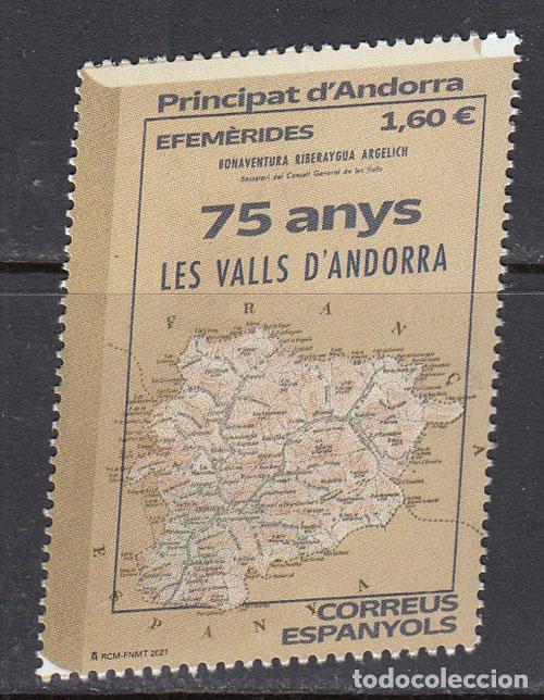 Sellos: Andorra Espa&ntilde;ola Correo 2021 Edifil 516 ** Mnh Los Valles de Andorra