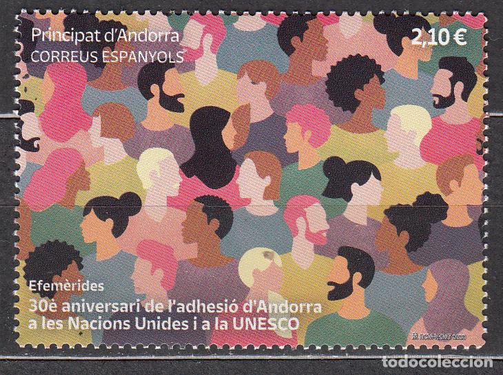 Sellos: Andorra Espa&ntilde;ola Correo 2023 Edifil 544 ** Mnh Adhesi&oacute;n de Andorra a Naciones