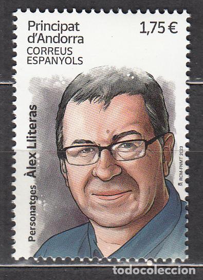 Sellos: Andorra Espa&ntilde;ola Correo 2023 Edifil 546 ** Mnh Personajes Alex Lliteras