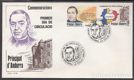Sellos: Andorra Espa&ntilde;ola Sobres 1&ordm; D&iacute;a 1983 Edifil 171/2