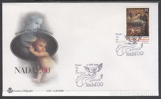 Sellos: Andorra Espa&ntilde;ola Sobres 1&ordm; D&iacute;a 2000 Edifil 283