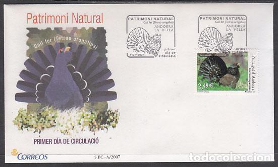 Sellos: Andorra Espa&ntilde;ola Sobres 1&ordm; D&iacute;a 2007 Edifil 348