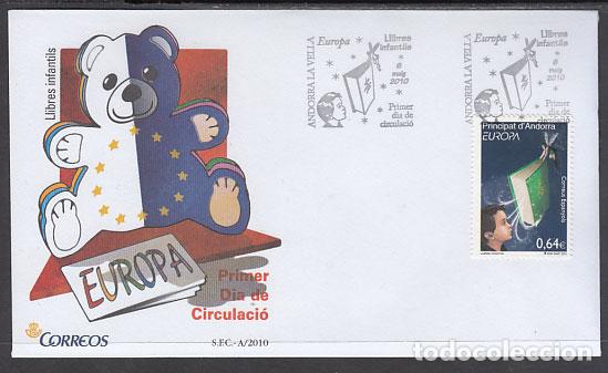 Sellos: Andorra Espa&ntilde;ola Sobres 1&ordm; D&iacute;a 2010 Edifil 375