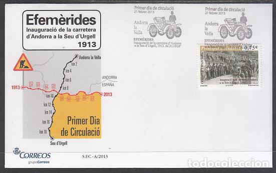 Sellos: Andorra Espa&ntilde;ola Sobres 1&ordm; D&iacute;a 2013 Edifil 402