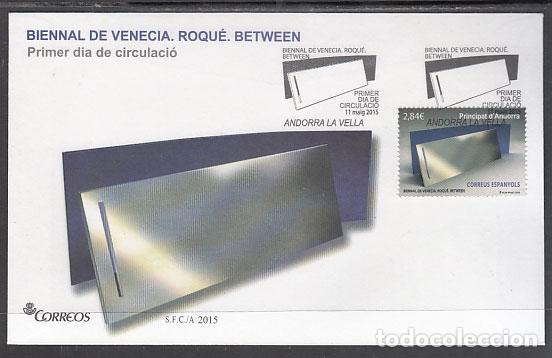 Sellos: Andorra Espa&ntilde;ola Sobres 1&ordm; D&iacute;a 2015 Edifil 431